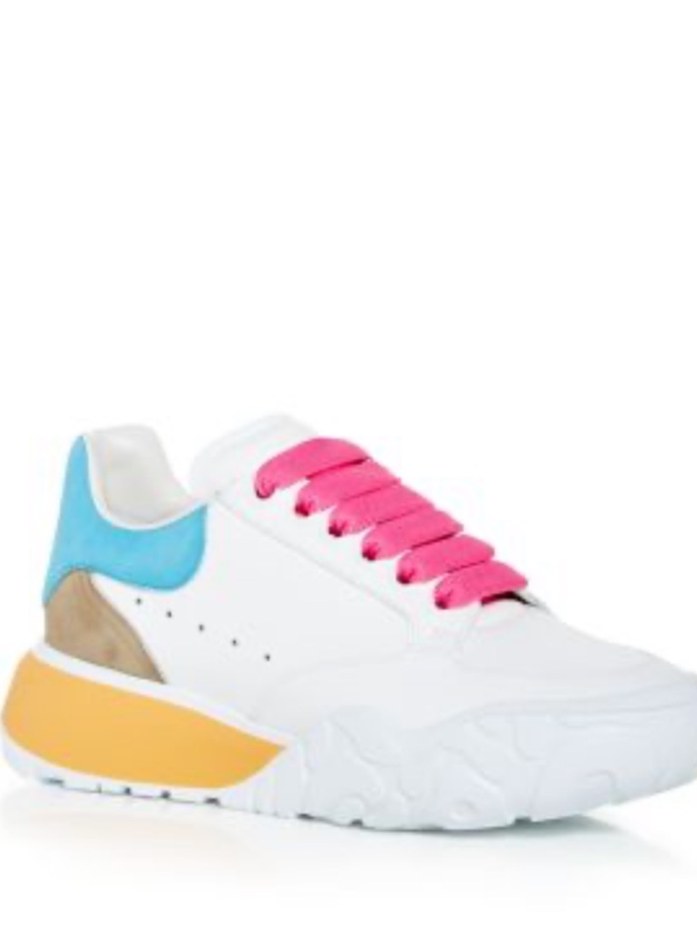 Authentic Alexander McQueen White Sneakers Colorblock ✨Like New✨